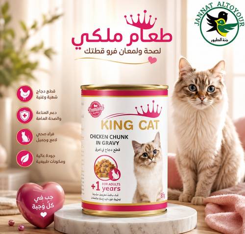 قطع دجاج كينج كات في مرق اللحم