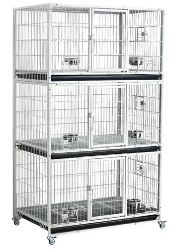Production cage for parrots