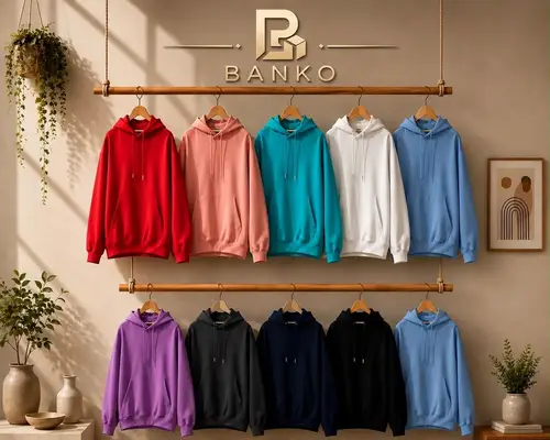 Banko Men's Plain Pullover Hoodie