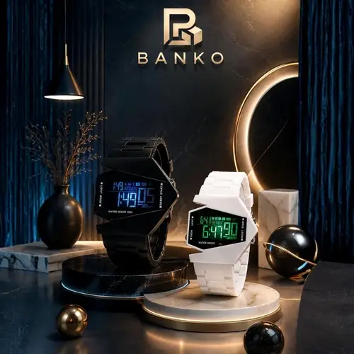 BANKO LED Digital Sports Watch – Futuristic, Water Resistant