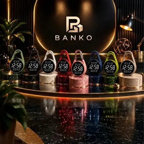 BANKO Digital Carabiner Clip Watch