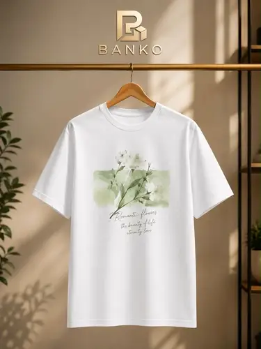 Women's Oversized Floral Print Tee