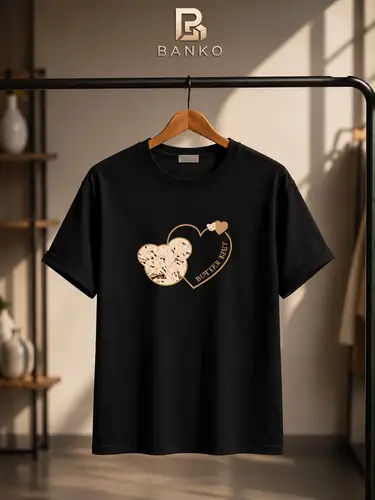 Women's Oversized Heart Print Tee