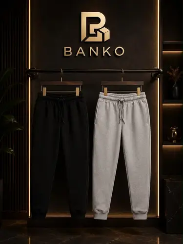 Banko Men's Plain Cotton Jogger Sweatpants