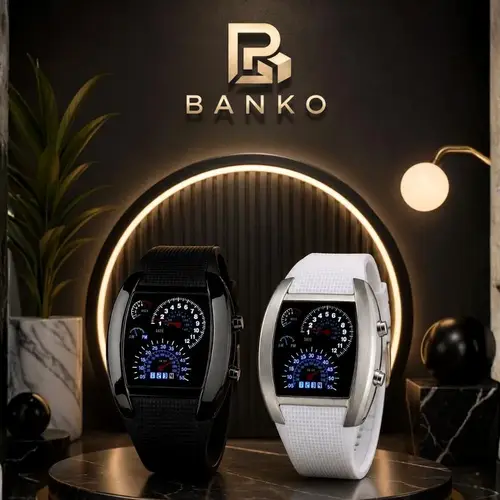 BANKO Racing Speedometer LED Digital Watch