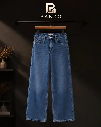 Women's Wide-Leg Jeans - Blue