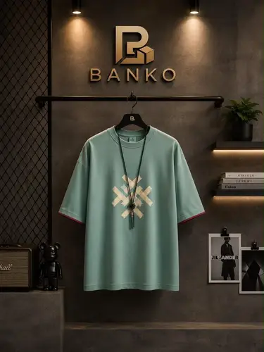 Banko Men's Oversized Graphic Print T-Shirt