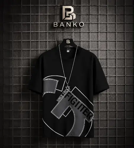 Banko Men's Fighter Graphic Print T-Shirt