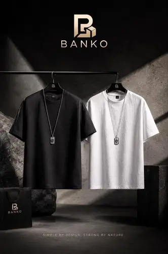 Banko Men's Plain Textured T-Shirt