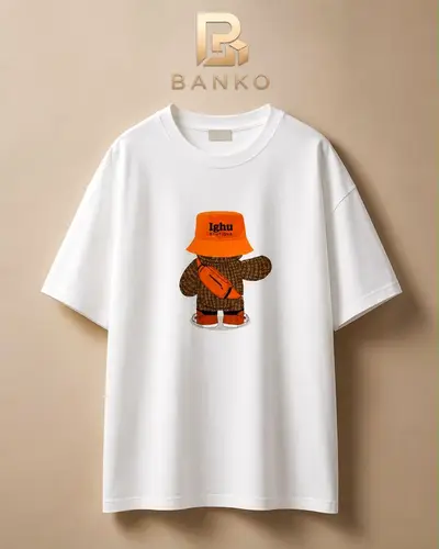 Women's Oversized Teddy Print Tee