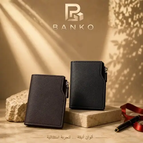 Men's Leather Zip Wallet
