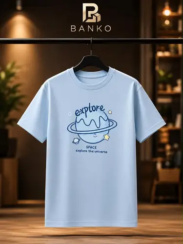 Women's Short‑Sleeve T‑Shirt – Sky Blue