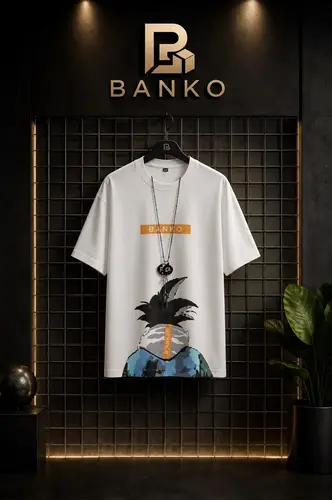 Banko Men's Oversized Graphic Print T-Shirt