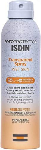 بخاخ شفاف للوقاية من الشمس لليشرة الرطبة من ايسدين، 0.218 كغم، لنوع البشرةالكلة، 50 SPF، 250.0 ملليلتر
