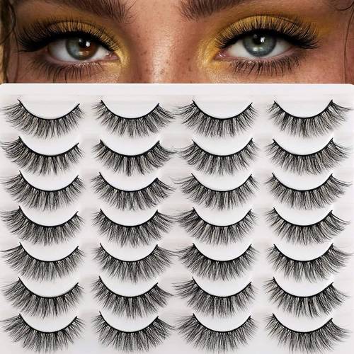 رموش لا كوكيتا شعر طبيعي 14 زوج 3D