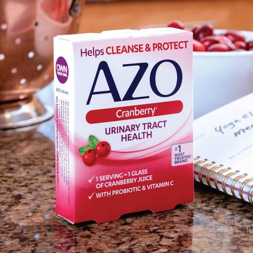 AZO - لتنظيف و حماية  منطقة البكيني للرجال والنساء وجعل رائحتها بالكرز ( مكمل غذائي ) للمسالك البوليه 50 كبسوله  ( الأكثر مبيعا )