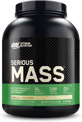 بروتين SEROIUS MASS بالفانيليللا  ( لزيادة الوزن )