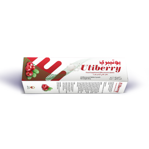 Utiberry 20 Effervescent Tablets for Urinary Tract Immunity