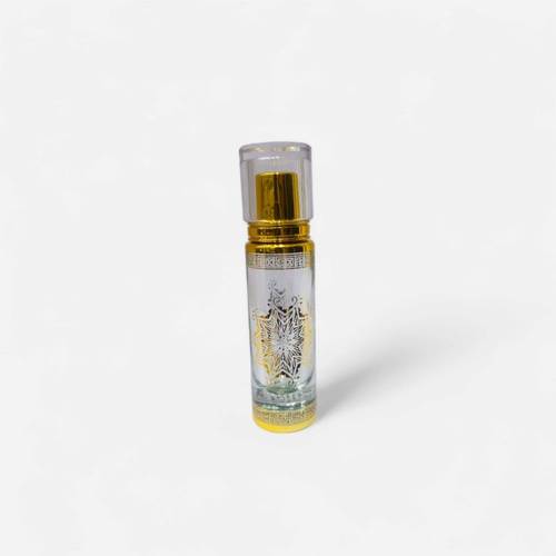 علب زجاجات عطور فارغة ذهبي غطاء شفاف 40مل