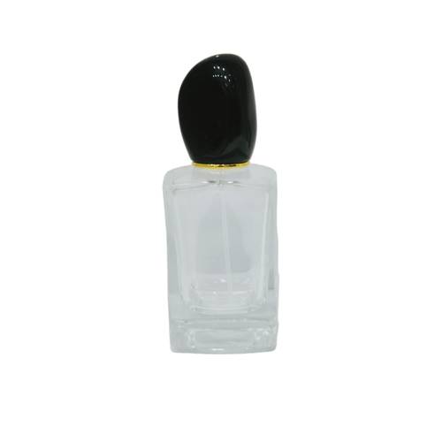 علب زجاجات عطور فارغة غطاء اسود 50مل