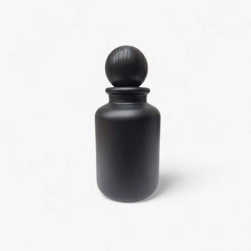 علب قزاز عطور  فارغة كبس اسود - 12 قطعة