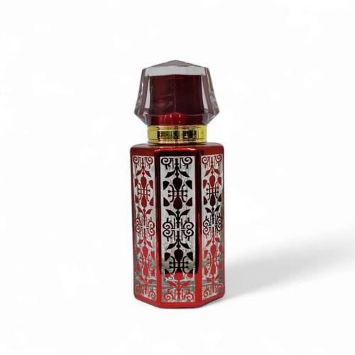 علب زجاجات عطور فارغة احمر 50مل