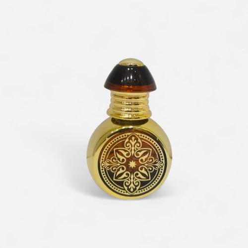 تولات دهن عود فارغة ذهبية (10 مل - 12 قطعة)