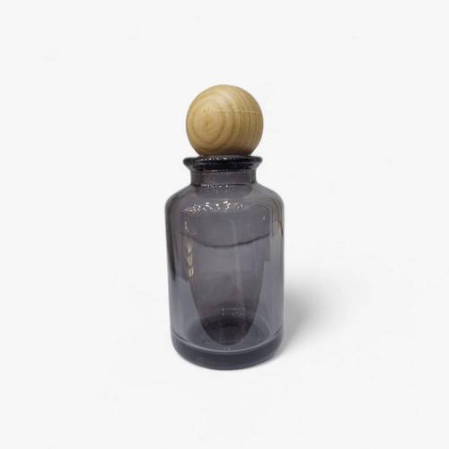 علب زجاجات عطور فارغة اسود شفاف - 12 قطعة