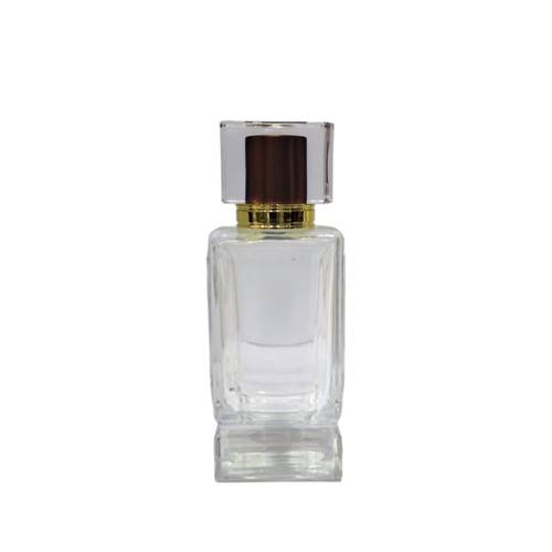 علب عطور فارغة شفاف غطاء ملون 50مل