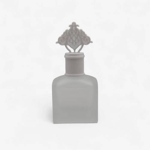 علب عطور فارغة كبس ثلجي غطاء ابيض30مل