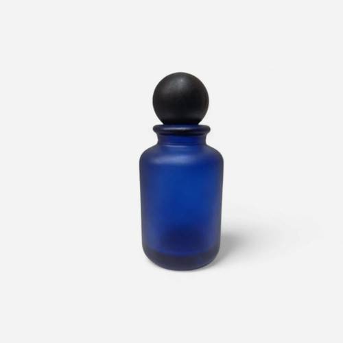 علب قوارير عطور فارغة كبس ازرق - 12 قطعة