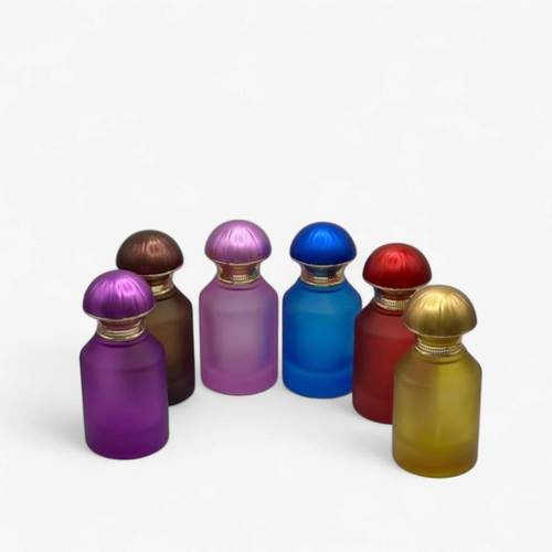 علب قزاز عطور فارغة لف متعدد الالوان 50مل