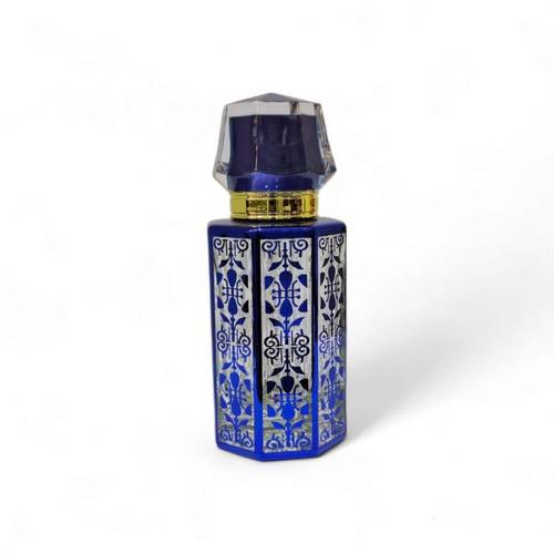 علب زجاجات عطور فارغة ازرق 50مل