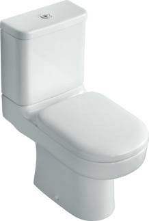 #J501801  Playa close coupled bowl S-Trap (White) 