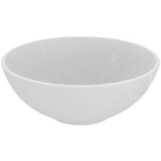  #K079501 STRADA VESSEL OVAL C/TOP 41cm ROUND  WHITE 