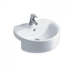  #E792101 SPHERE SEMI COUNTER WB 1/HOLE 55*46 WHITE 