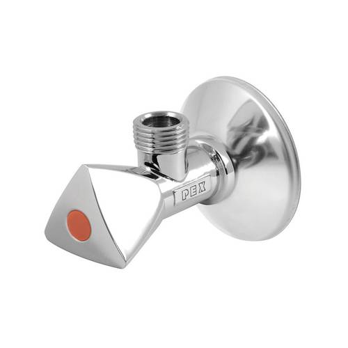 PEX-229FA-C/P 1/2” x 1/2” angle valve with tricorn handle