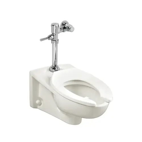  #2257.101.020 AFWALL W/HUNG ELONG TOILET TOP SPUD  (WHITE) 