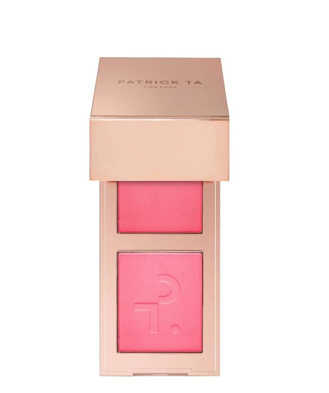 PATRICK TA  Mini Major Headlines Double-Take Crème & Powder Blush Duo