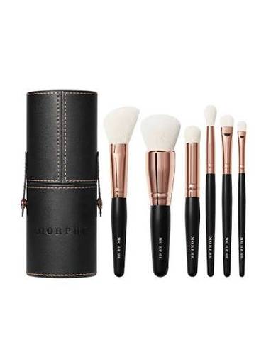 Morphy ROSÉ AWAY 6-PIECE FACE & EYE TRAVEL BRUSH SET