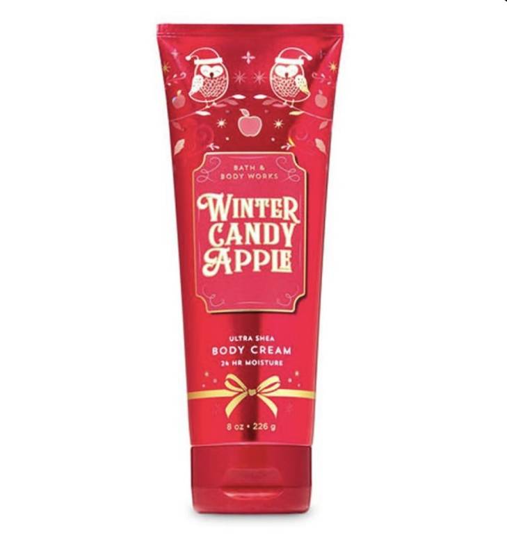 Bath & Body Works Winter Candy Apple 24 Hour Moisture Ultra Shea Body Cream - 226g