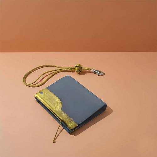 Badge Holder with Zari Threads and passport wallet