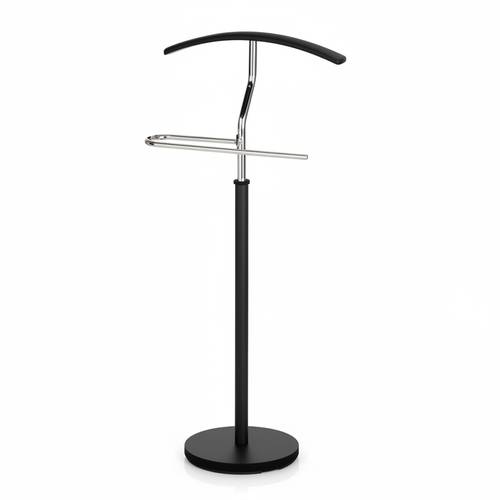 علاقة جاكيت فضي مع اسود  ملكية (Valet Stand)