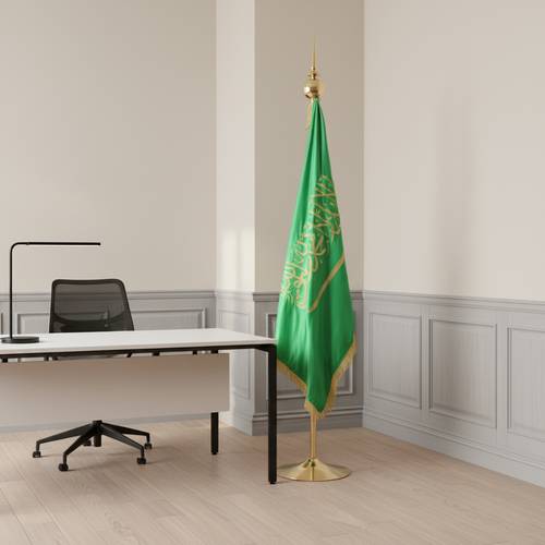 سارية علم ملكي ذهبي 
