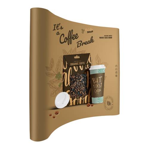 بوب اب مقوس قابل للطي مع طباعة 