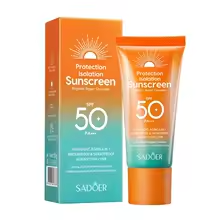 واقي من الشمس Spf 50+ لحماية الوجه والعناية بالبشرة بالطاقة الشمسية وأنبوب مزدوج متعدد التأثيرات Pa +++ مانع للطاقة الشمسية للوجه