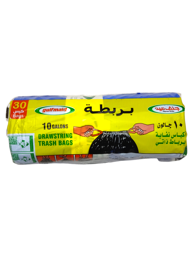 أكياس نفايات أزرق بربطة 