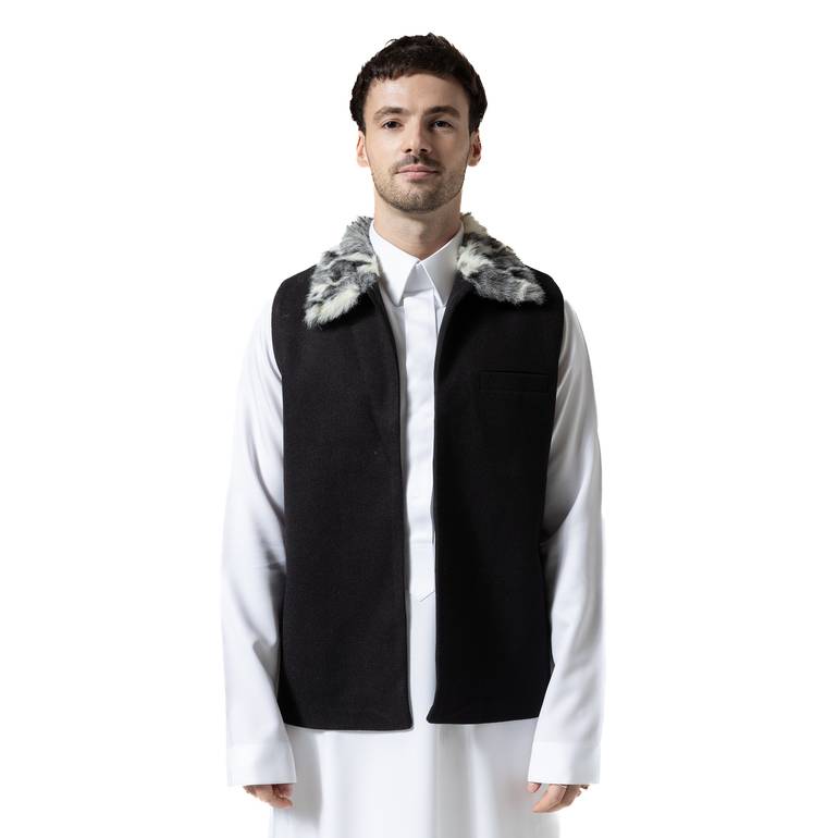 Black Collar Vest