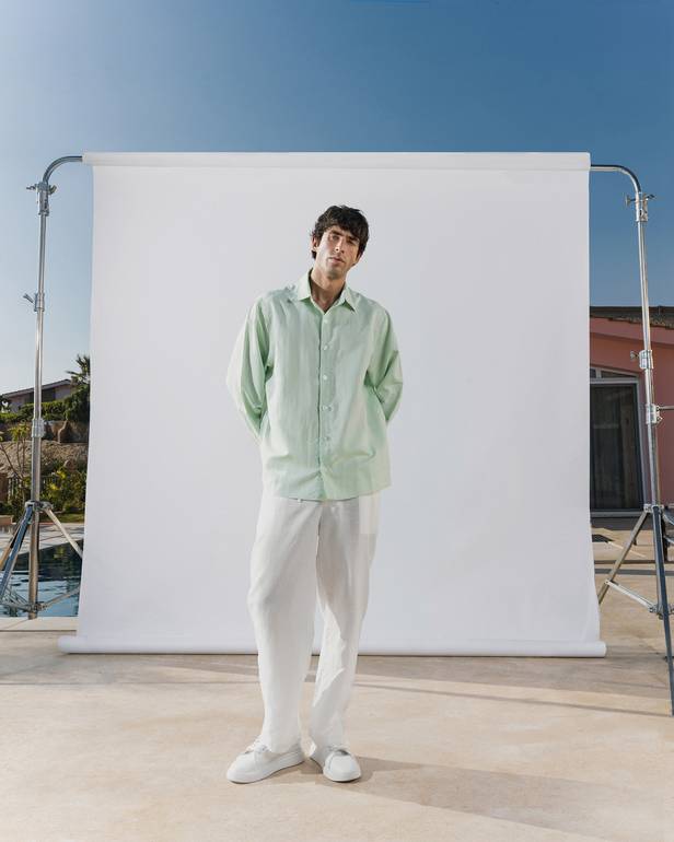 Light Green Long Sleeve Shirt
