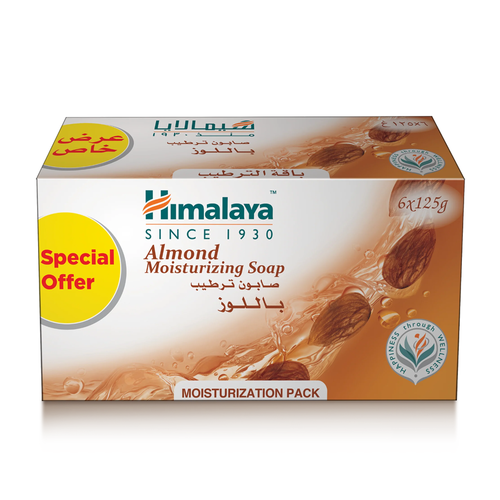 هيمالايا صابون ترطيب باللوز - 125x6 جرام